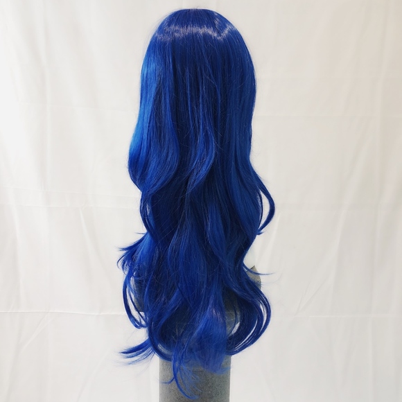 NWT royal blue wavy wig adjustable long cosplay main image 4